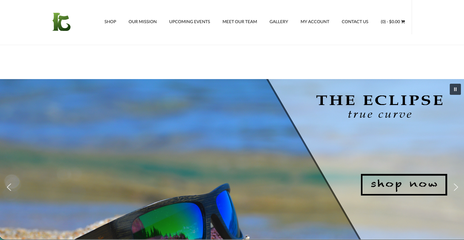 KYND Eyewear website design project